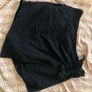 Black Wrap Skort